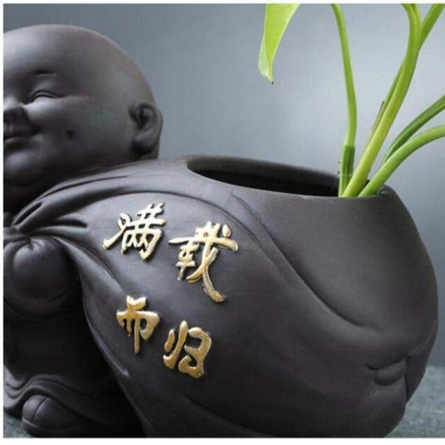 Buddha-Monk-Flowerpot Bowlift