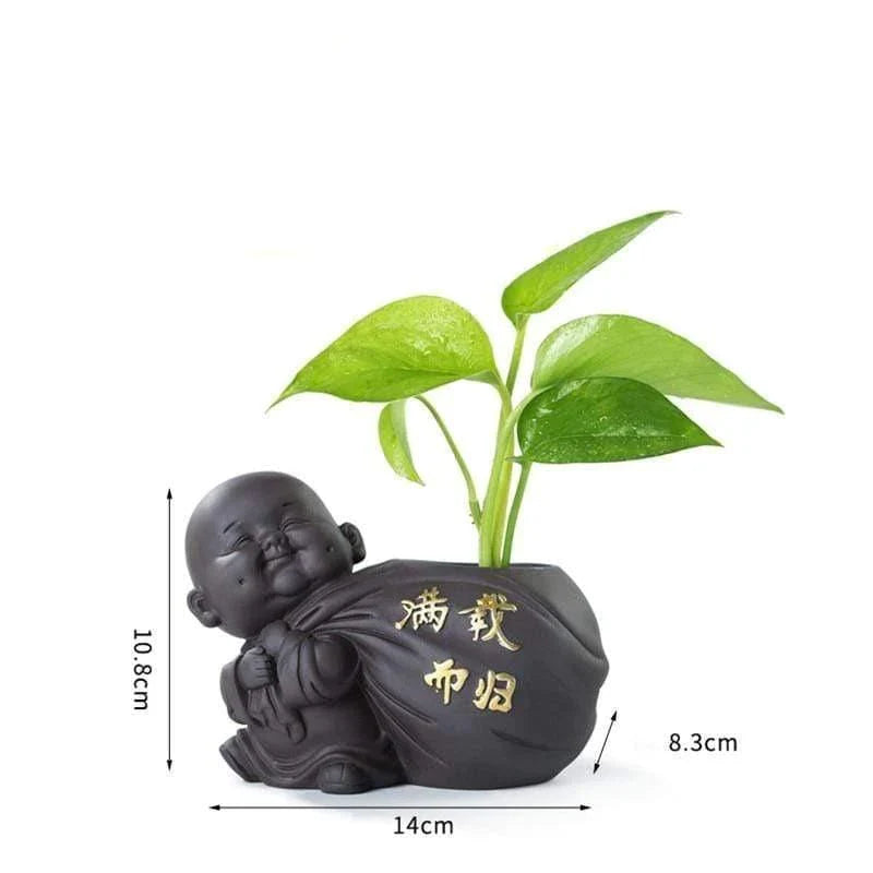 Buddha-Monk-Flowerpot Bowlift