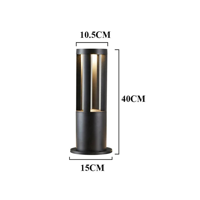 StoneGlow - Energy-efficient LED Garden Post Lamp | Waterproof and Modern Outdoor Lighting | Bowlift