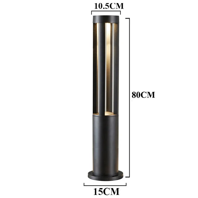 StoneGlow - Energy-efficient LED Garden Post Lamp | Waterproof and Modern Outdoor Lighting | Bowlift