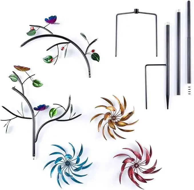 BowLift | Colorful Garden Windspinner – Fascinating Flower Decoration