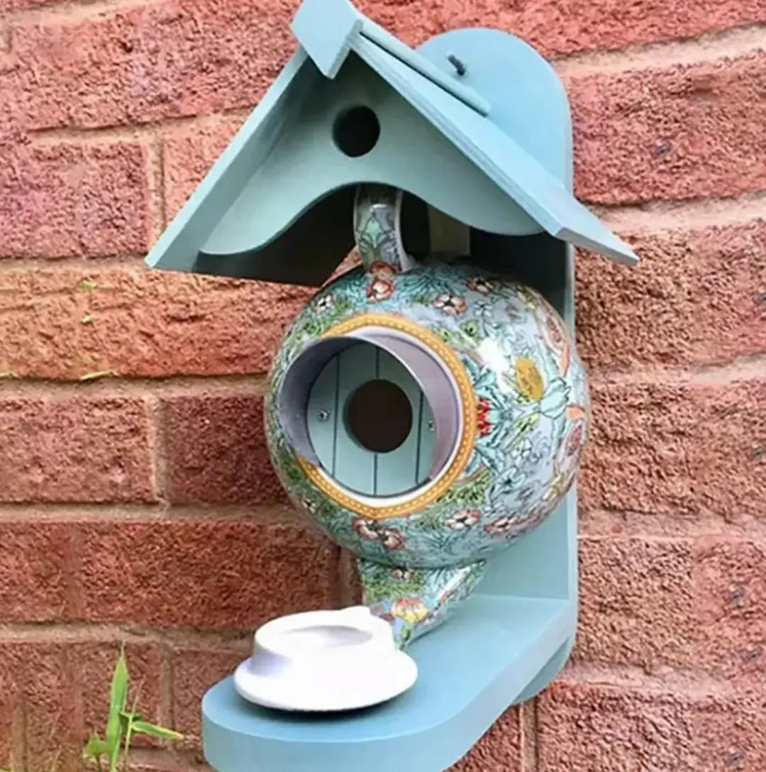 BowLift | Colorful Teapot Birdhouse