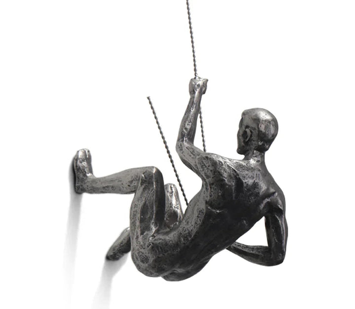 BowLift | Wall sculpture ClimbArtis | Symbol of strength & growth | Handcrafted from resin & iron wire