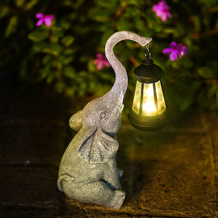 BowLift | Outdoor Solar Resin Animal Garden Light