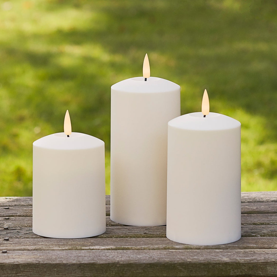 BowLift | TruGlow LED Outdoor Candle Trio with Remote Control
