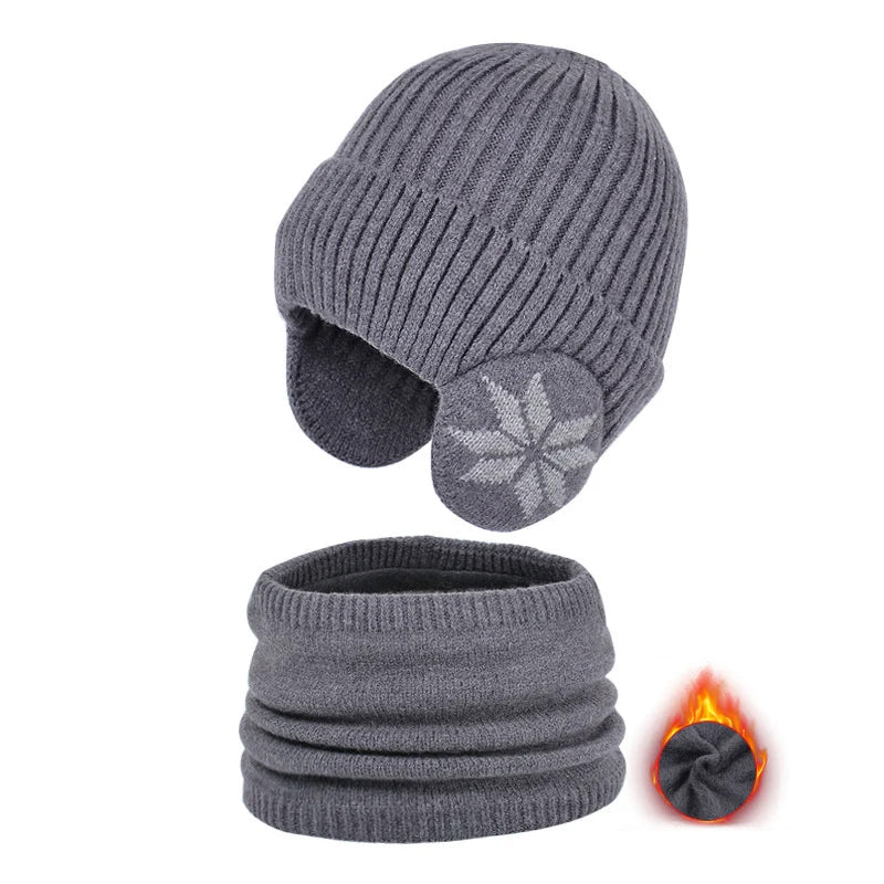BowLift | Kids Winter Fleece Scarf Suit Knit Hat