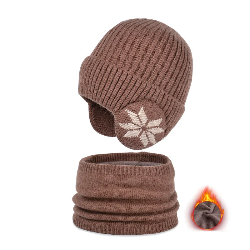 BowLift | Kids Winter Fleece Scarf Suit Knit Hat