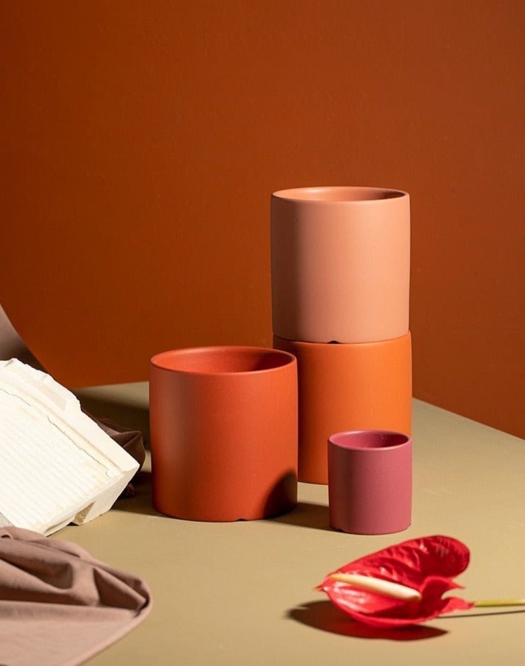 BowLift | Elegant flowerpot made of ceramic with saucer