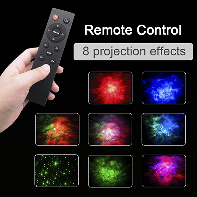 Starry Sky LED Projector – Astronaut Lamp with 360° Rotating Head and Remote Control for Bedroom and Living Room | Bowlift