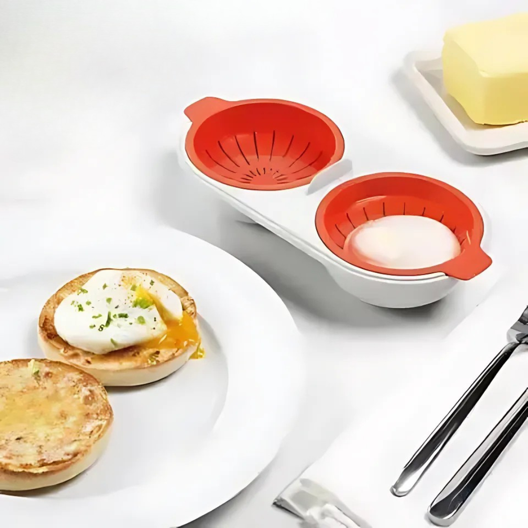 BowLift | Microwave Egg Cooker | Portable | Food-Grade Plastic | 24×11×6 cm