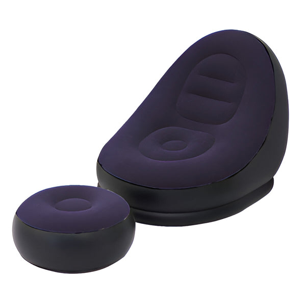 BowLift | RelaxSeat Inflatable Lounge Chair with Footrest – Indoor & Outdoor Comfort