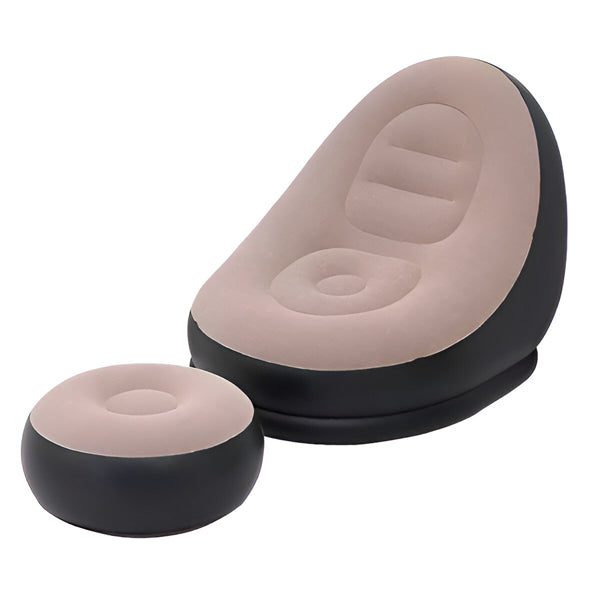 BowLift | RelaxSeat Inflatable Lounge Chair with Footrest – Indoor & Outdoor Comfort