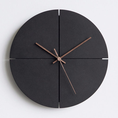 Minimalist Wall Clock 28 cm - Modern Design in Round and Square for Home and Office | Bowlift