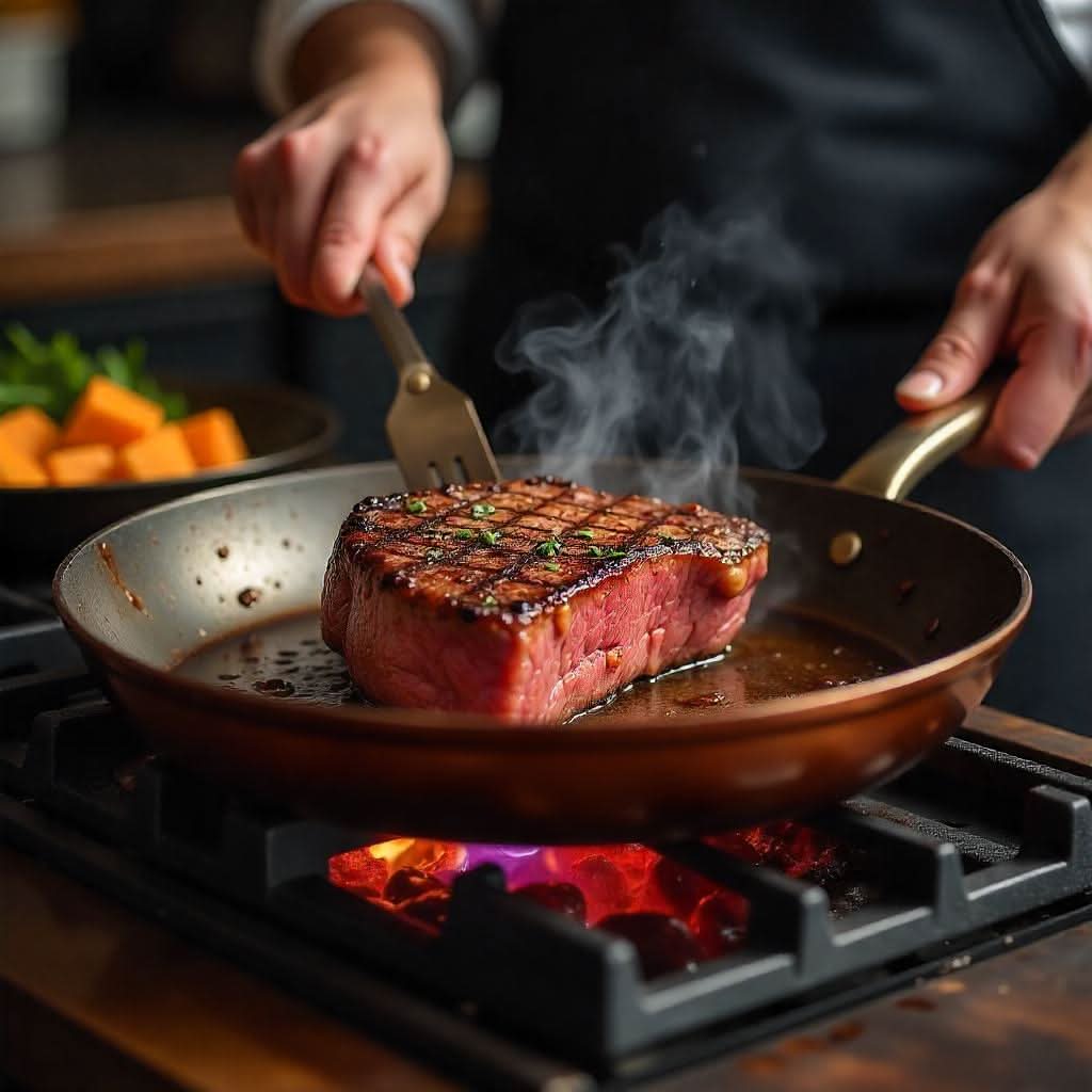 BowLift | Professional Copper Pan with Non-Stick Coating & Fast Heat Conduction