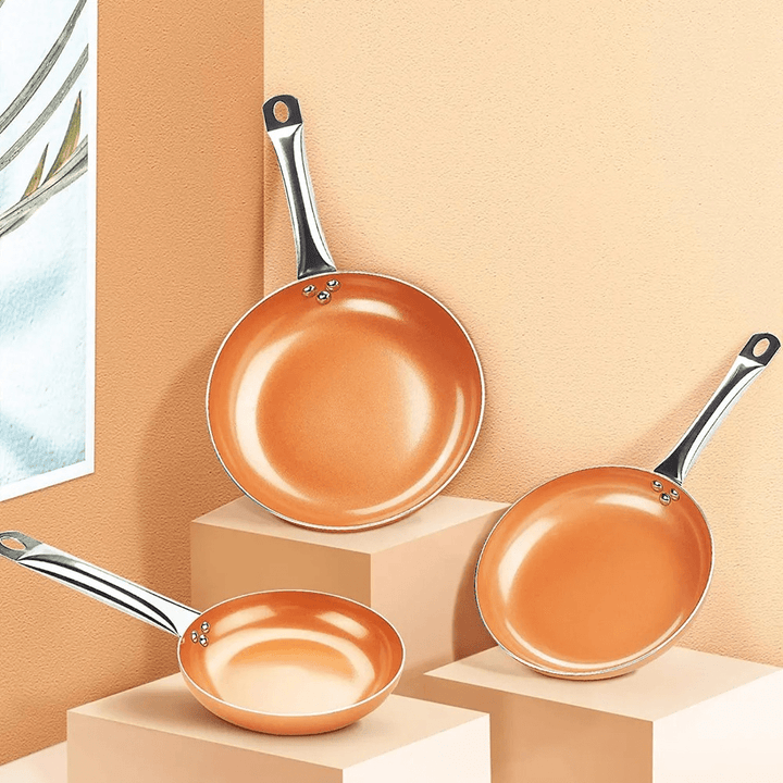 BowLift | Professional Copper Pan with Non-Stick Coating & Fast Heat Conduction