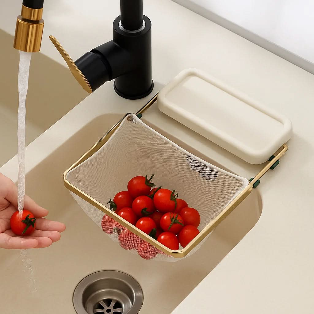 BowLift | Collapsible Sink Waste Catcher for a Clean Kitchen