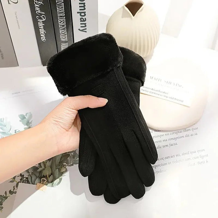 BowLift | Thick Suede Touchscreen Gloves for Cold Days