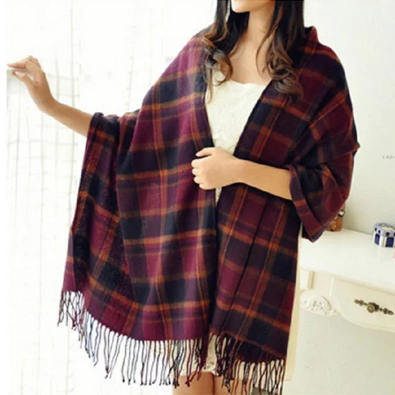 BowLift | Soft scarf with diamond pattern for timeless style & warm elegance