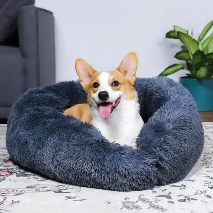 BowLift | Anti-Stress Dog Bed with Soft Faux Fur & Supportive Padding