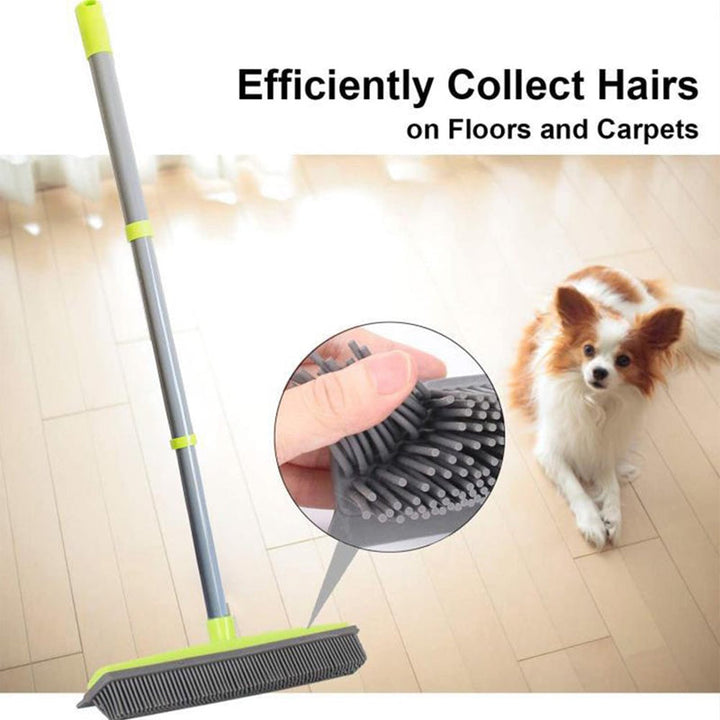 BowLift | Three-section telescopic pole carpet delinting broom
