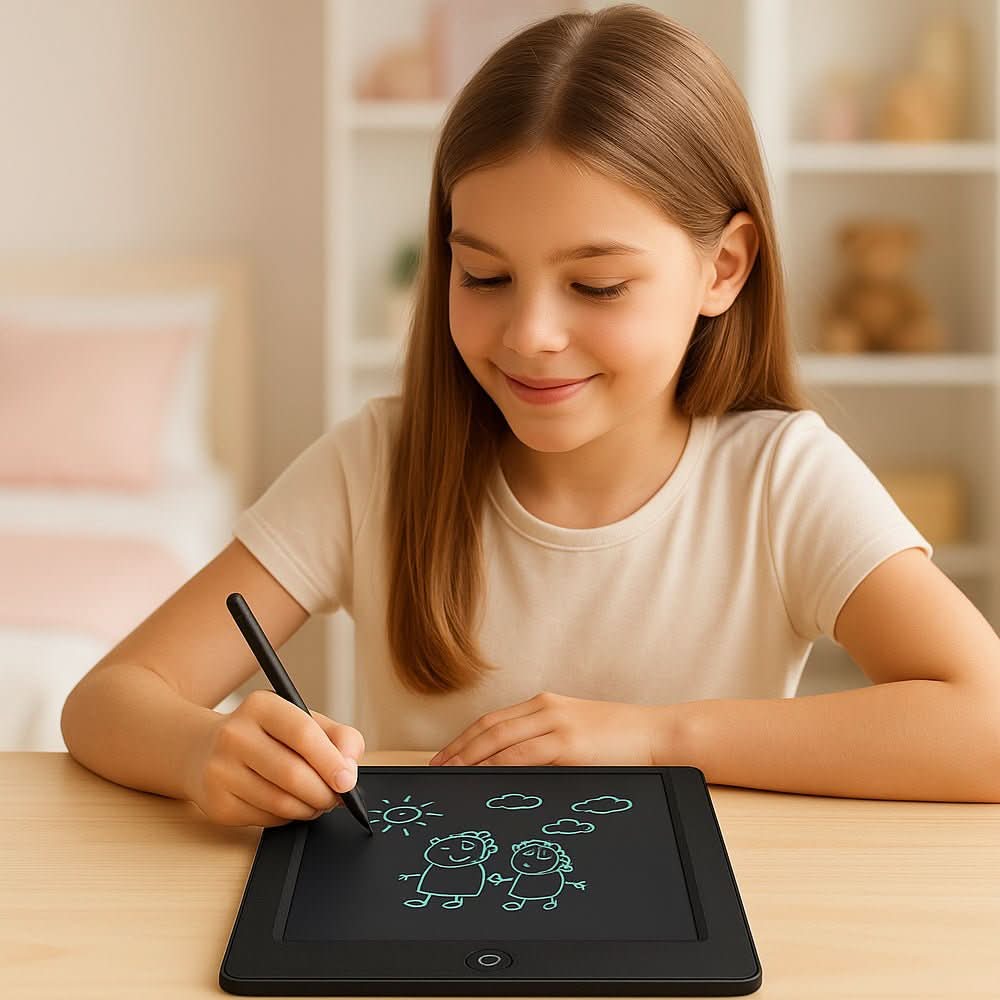 BowLift | LCD Drawing Board for Kids & Travel with One-Touch Erase