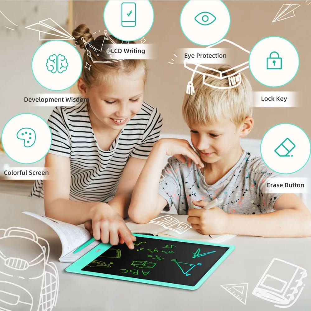 BowLift | LCD Drawing Board for Kids & Travel with One-Touch Erase