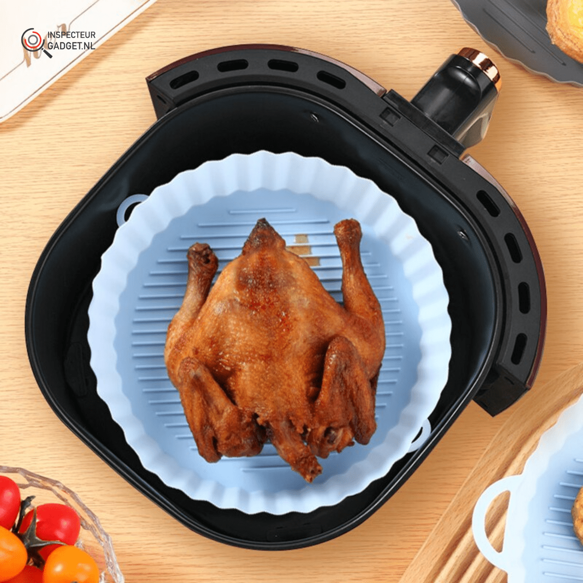 BowLift | Reusable Silicone Basket for Airfryer & Fat-Free, Clean Cooking