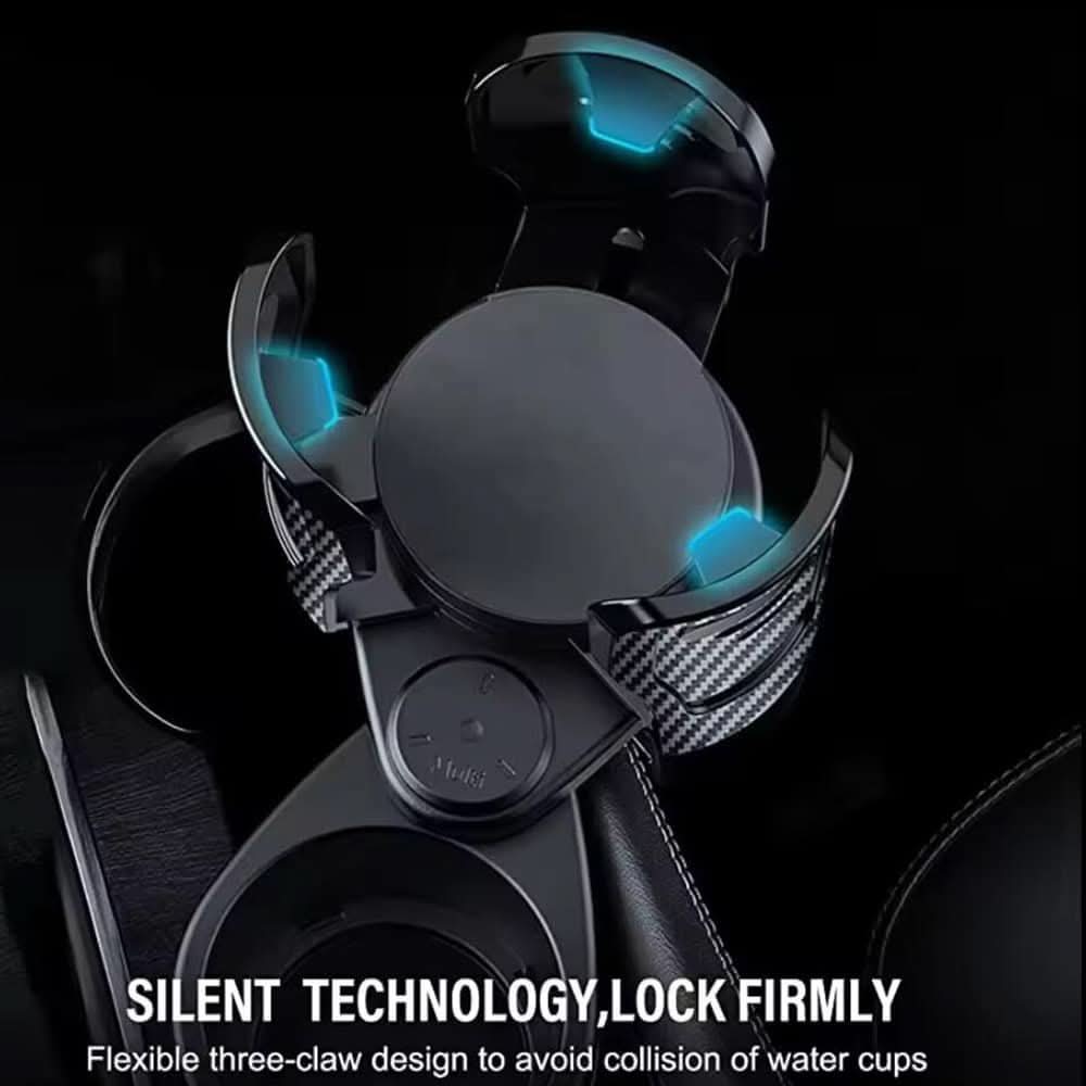 BowLift | 2-in-1 Car Drink Holder with Rotation Function & Telescopic Fixation