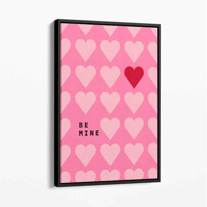 Be My Heart Canvas Art Print | Bowlift