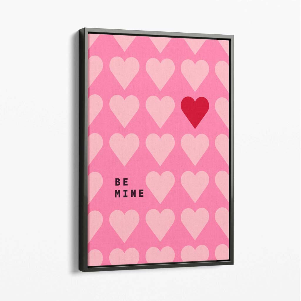 Be My Heart Canvas Art Print | Bowlift