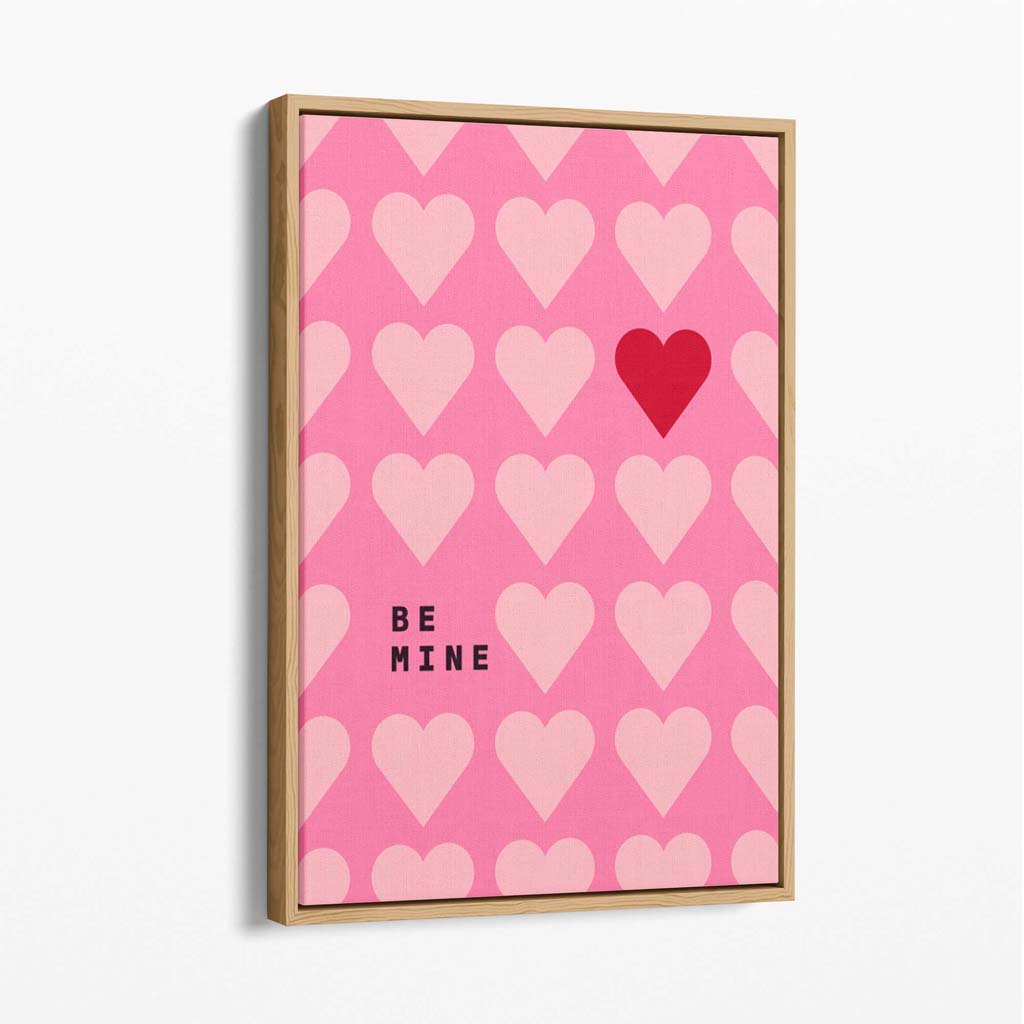 Be My Heart Canvas Art Print | Bowlift