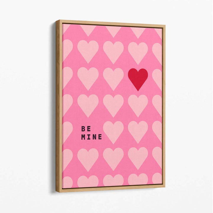 Be My Heart Canvas Art Print | Bowlift