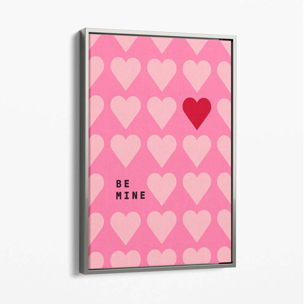 Be My Heart Canvas Art Print | Bowlift