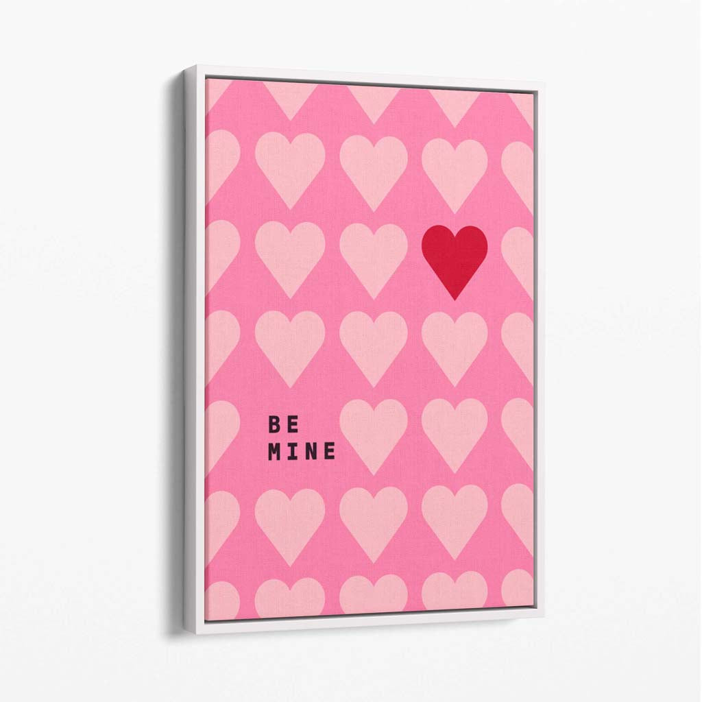 Be My Heart Canvas Art Print | Bowlift
