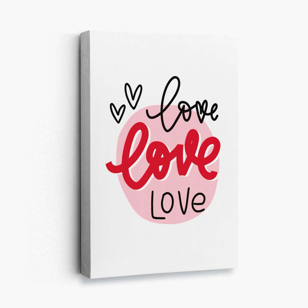 Circle of Love Canvas Print | Bowlift