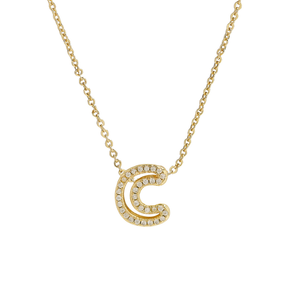 BowLift | Dazzling Diamond Initial Necklace
