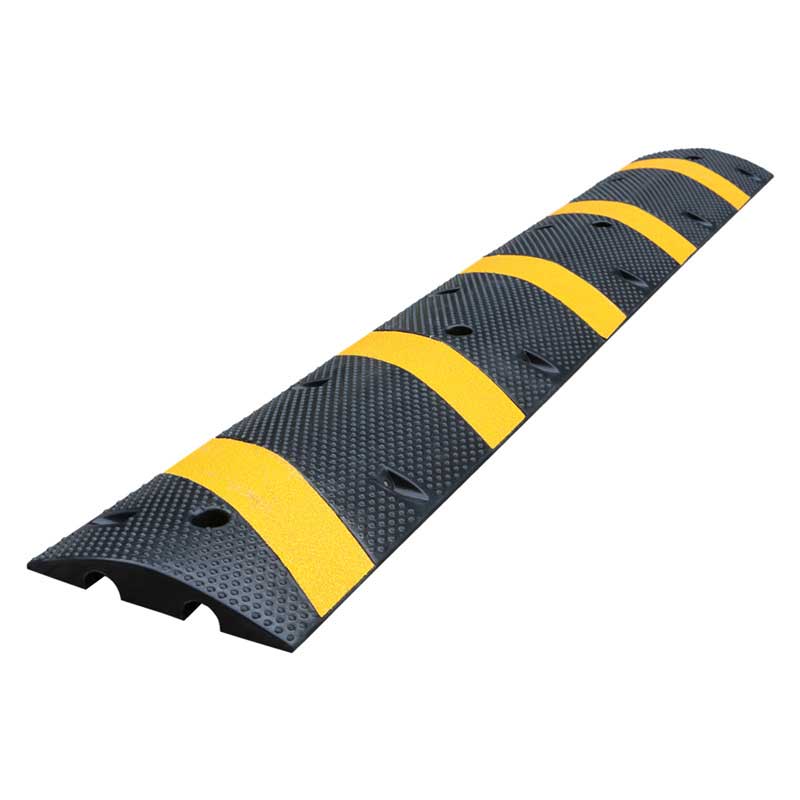BowLift | High Quality Rubber Speed Bumps, Yellow Reflective Markings, Road Safety Speed Bumps
