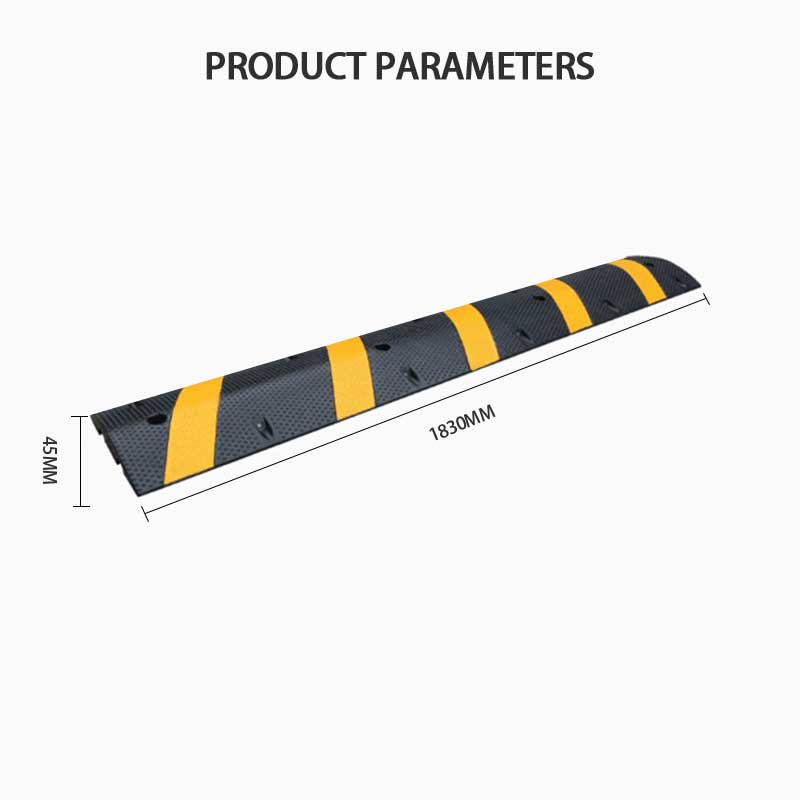 BowLift | High Quality Rubber Speed Bumps, Yellow Reflective Markings, Road Safety Speed Bumps