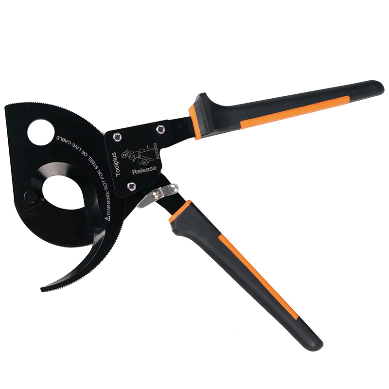 BowLift | Heavy Duty Ratcheting Cable Cutter, Strong Silicon-Manganese Spring Steel Blade-for 750MCM Copper and 1000MCM Aluminum