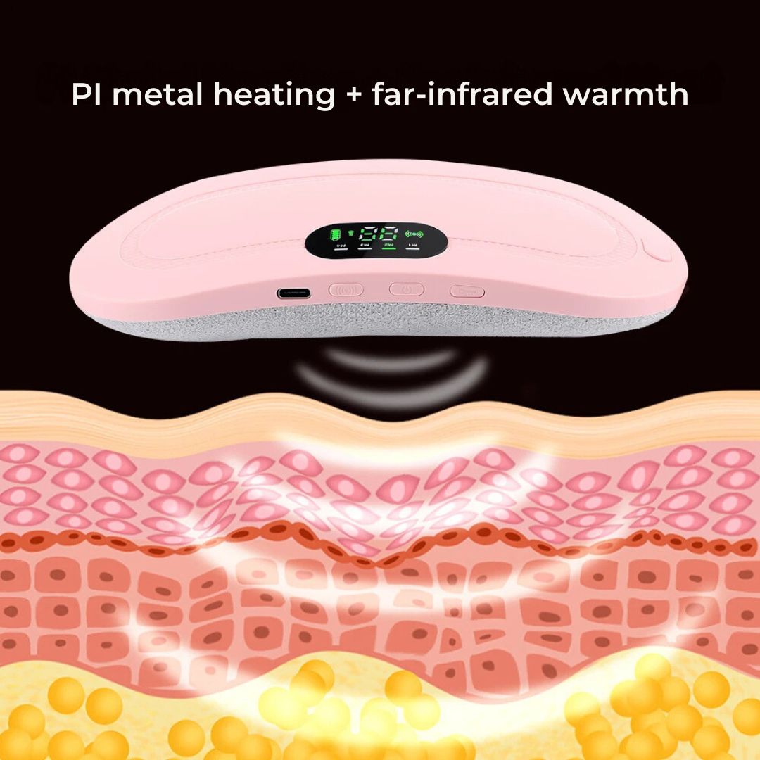 CalmFlow Heating Pad for Period Cramps | Period Cramps Relief - Soothing Heat for Cramps - Muscle Relaxation - Stress Reduction Bowlift