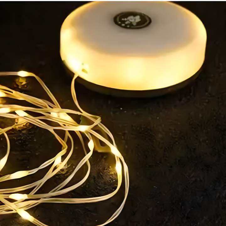 BowLift | CampBeam LED Outdoor String Lights – Rechargeable Waterproof Lights with Magnetic Hooks & 5 Lighting Modes