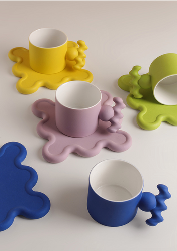 Cupido - Handmade Porcelain Cup and Saucer Set Bowlift