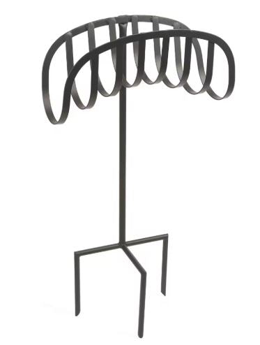 ornate wrought iron outdoor garden hose stand with rustproof powder-coated finish Bowlift