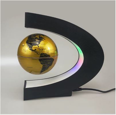 BowLift | Armstrong | Magnetic Levitation Floating Globe Lamp with LED World Map