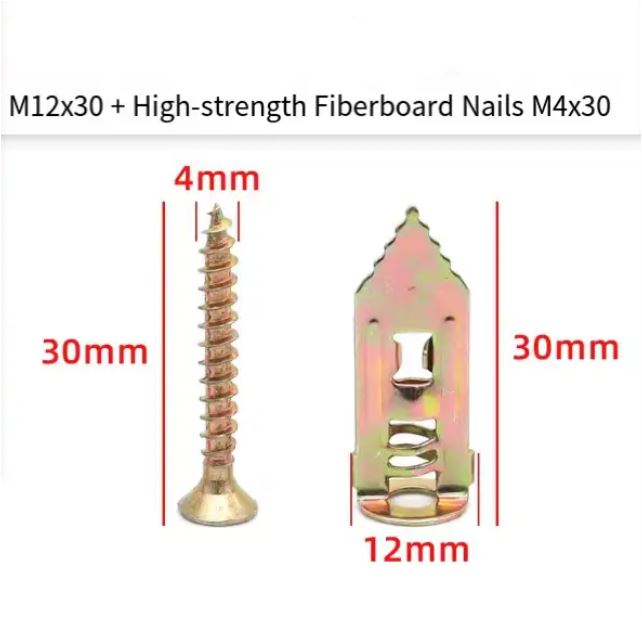 BowLift | Drywall Anchor Screws | No-Drill Expansion Lock | Heavy-Duty Steel | Holds up to 66 lbs