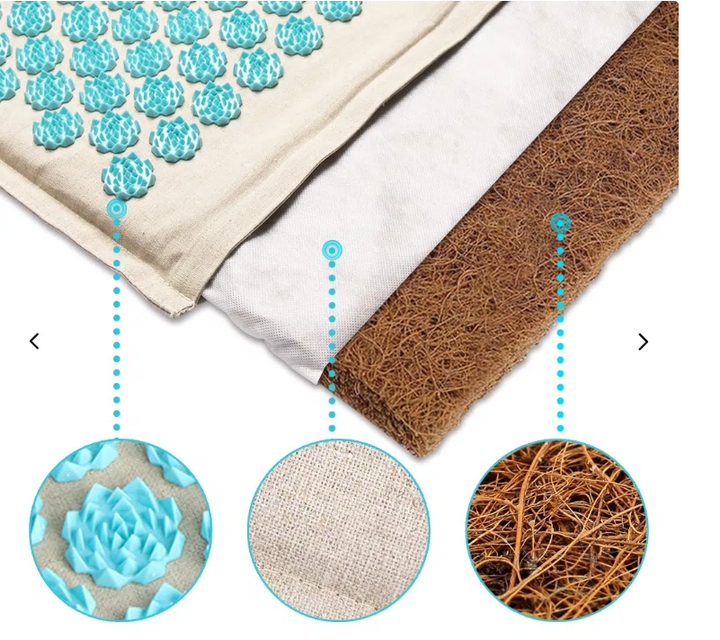 BowLift | Acupressure mat with Pillow and 5500 Pressure Points – The Florapress Relaxation Set