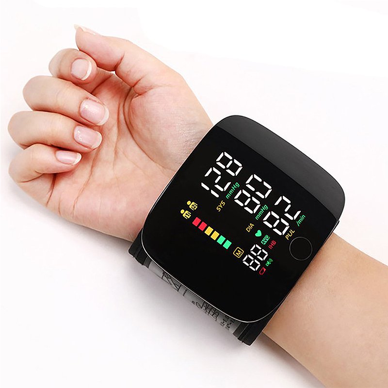 BowLift | Smart Wrist Blood Pressure Monitor – Electronic Portable Sphygmomanometer with Voice Alerts