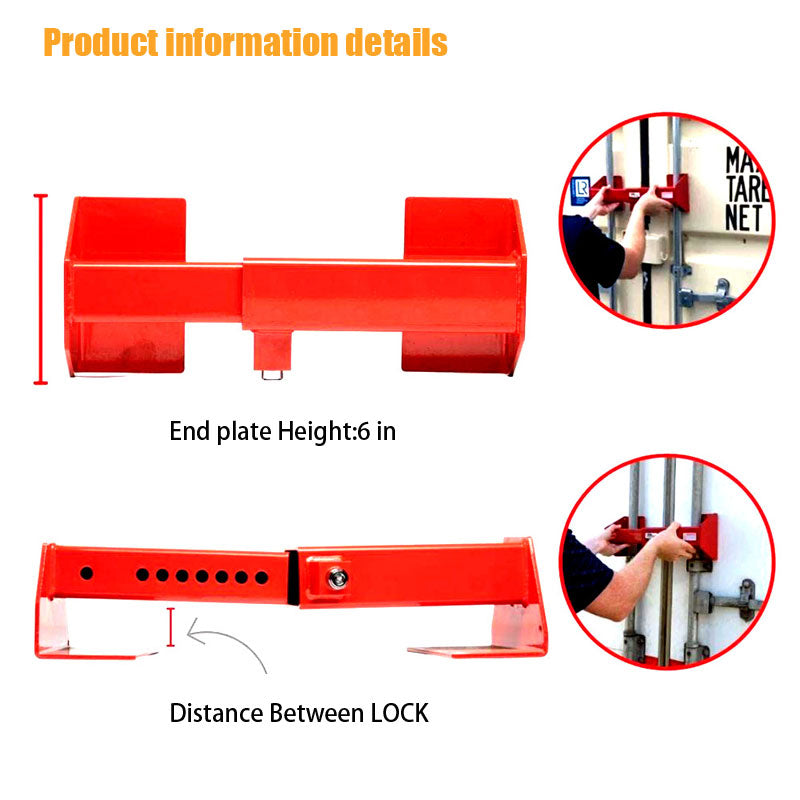 BowLift | Equipment Steel Heavy Duty Cargo Door Lock Red