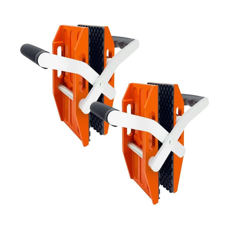 BowLift | 2 pack Double Handed Stone Carrying Clamps 1.97 inch (50mm)  with Slip-proof Rubber Pads Granite Lifting Tools