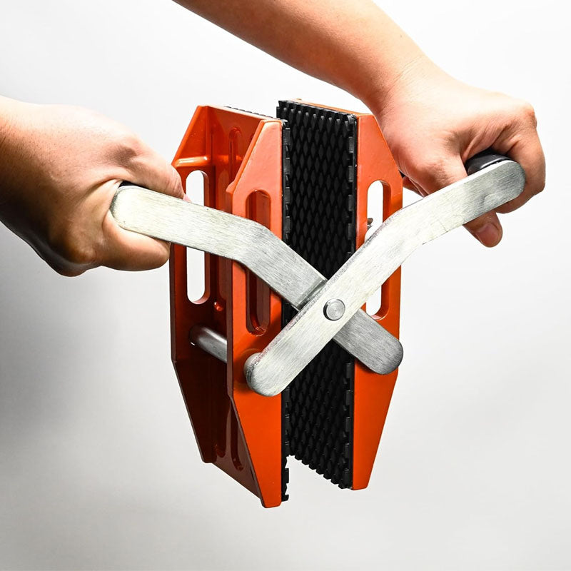 BowLift | 2 PCS Stone Carrying Clamps Double Handed Granite Carrying Clamps 2.36 inch (60mm) Rubbler-lined 660lbs Lifting Tools Panel Carriers